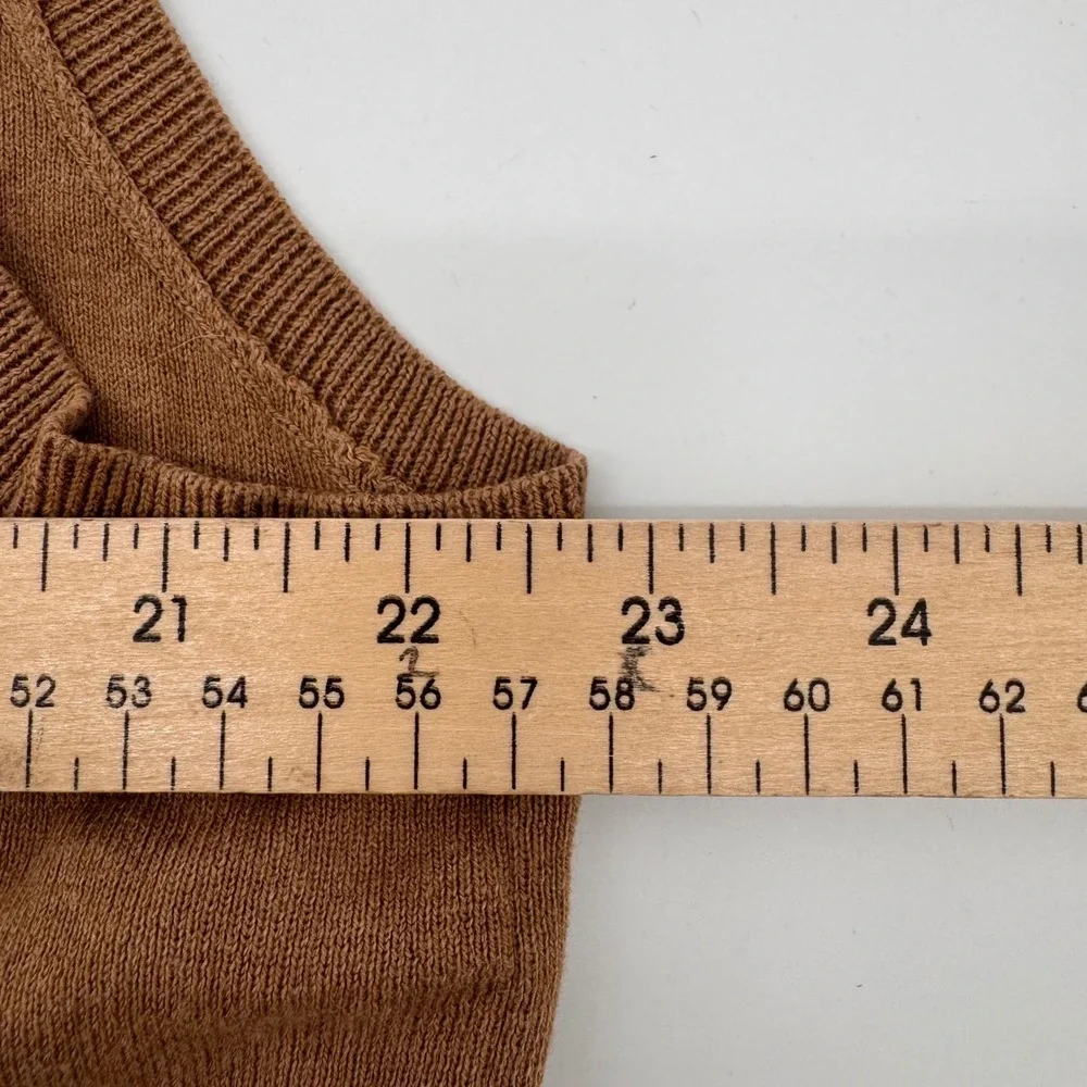 Polo Ralph Lauren Sweater Vest Mens XL Brown Pima Cotton V-Neck Pony Logo